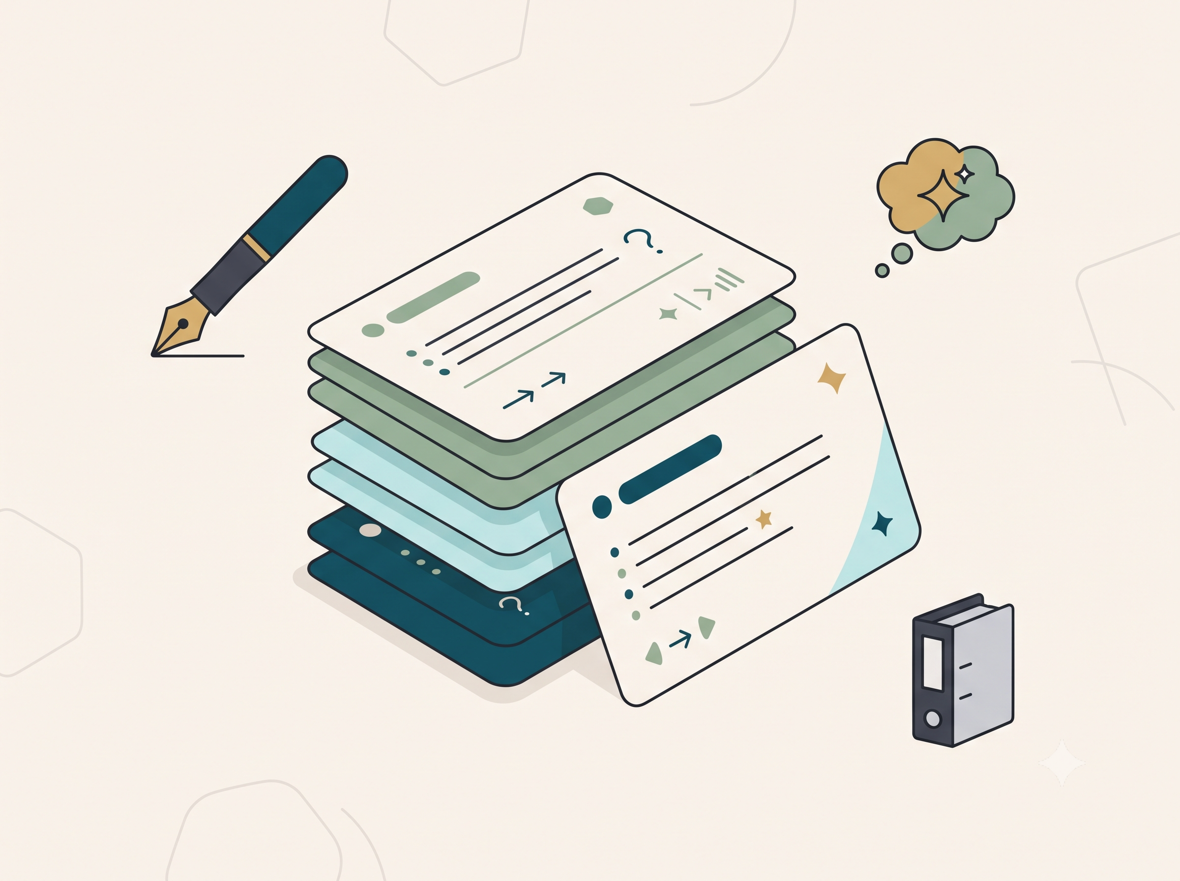 Social Media Prompt cards